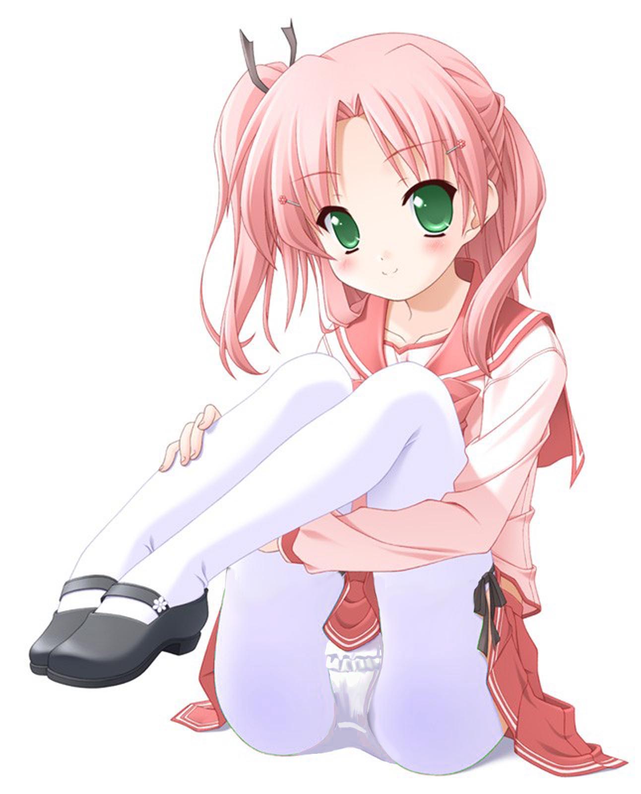 まだまだ暑いけど白タイツからあふれ出るエロスを感じ取りたい魅惑の白タイツふともも二次エロ画像-8