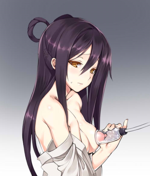 搾乳機乳首につけられて射乳噴乳しちゃう巨乳おっぱいちゃんエロ画像-7