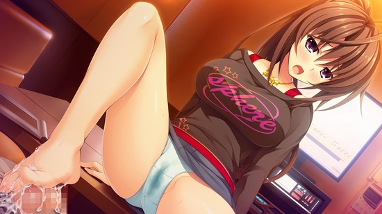 愛液たっぷり濡れて筋作っちゃってるスケベパンツの二次エロ画像-7