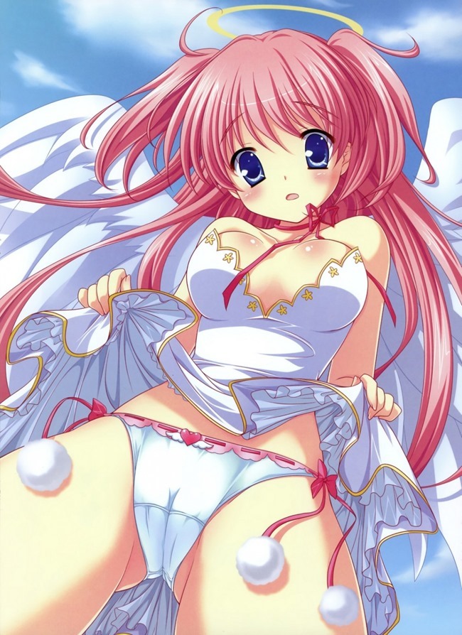 スカートたくし上げて恥ずかしそうな表情が最高にそそる！恥辱のたくし上げ二次エロ画像-30