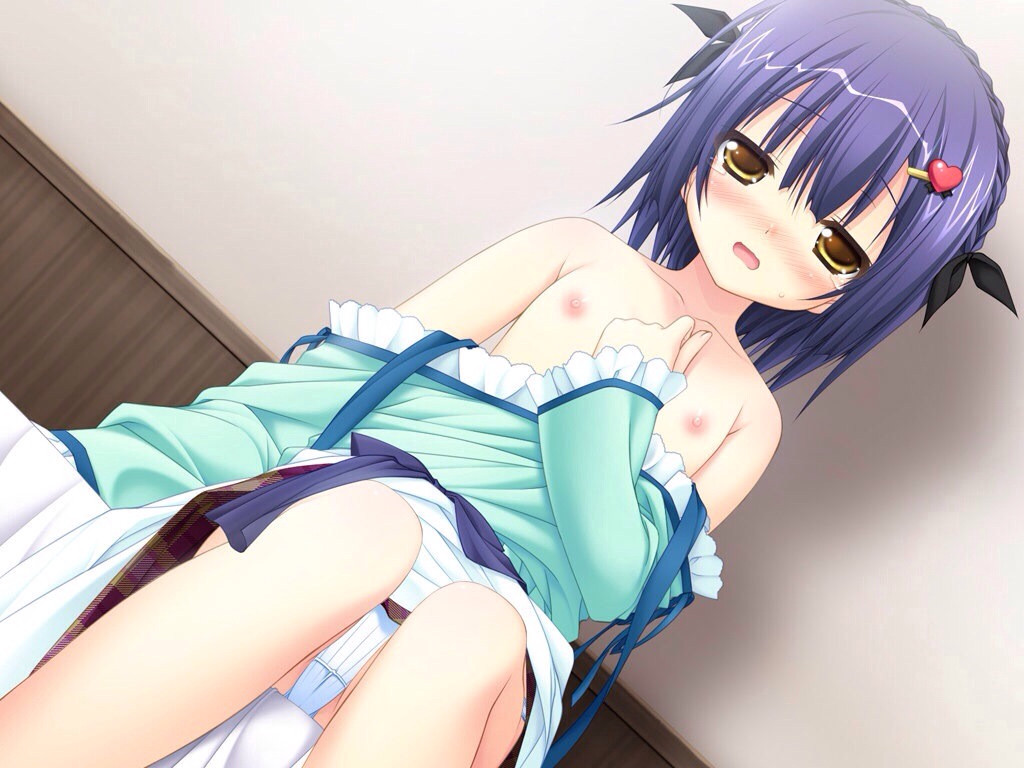 二次ロリ少女が全裸を見せつけたり全裸で迫ってくる姿を見ても勃起我慢の耐久ロリコン検定二次画像-28