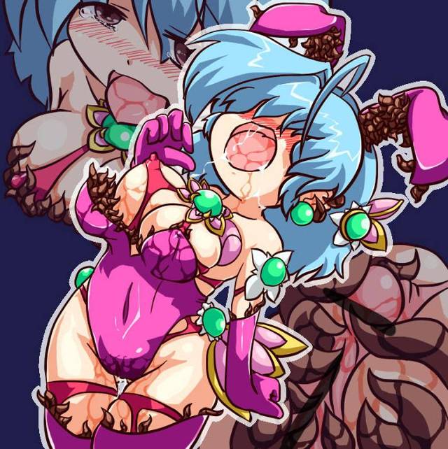 巨乳おっぱいが触手になぶられて形を変えながら弄ばれる異種姦触手姦画像-15